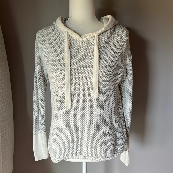 Rachel Zoe Tops - Rachel Zoe Women’s Grey/White Knit Hoodie